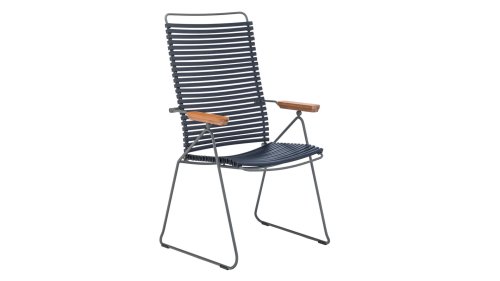 houe click lounge verstelbare standen stoel dark blue